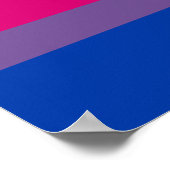 Bisexual Pride Flag Poster (Ecke)