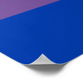 Bisexual Pride Flag Poster (Ecke)