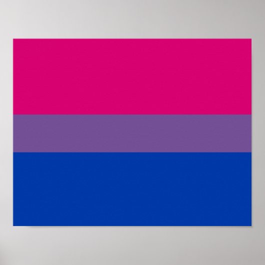 Bisexual Pride Flag Poster (Vorne)