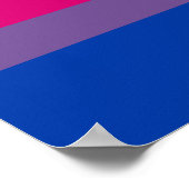 Bisexual Pride Flag Poster (Ecke)