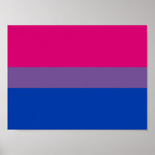 Bisexual Pride Flag Poster
