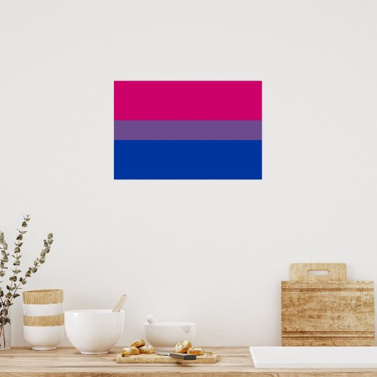 Bisexual Pride Flag Poster (Küche)