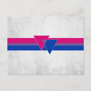Bisexual Pride Flag Postkarte