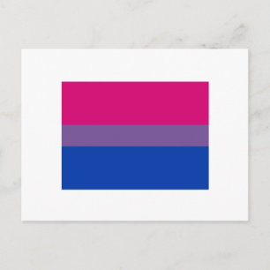 Bisexual Pride Flag Postkarte