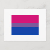 Bisexual Pride Flag Postkarte (Vorderseite)