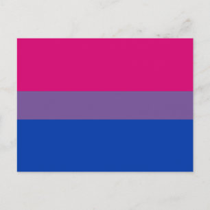 Bisexual Pride Flag Postkarte