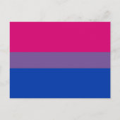 Bisexual Pride Flag Postkarte (Vorderseite)