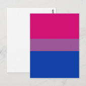 Bisexual Pride Flag Postkarte (Vorne/Hinten)