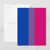 Bisexual Pride Flag Postkarte (Vorne/Hinten)
