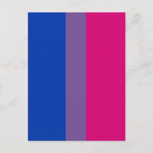 Bisexual Pride Flag Postkarte (Vorderseite)