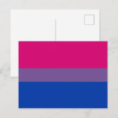 Bisexual Pride Flag Postkarte (Vorne/Hinten)