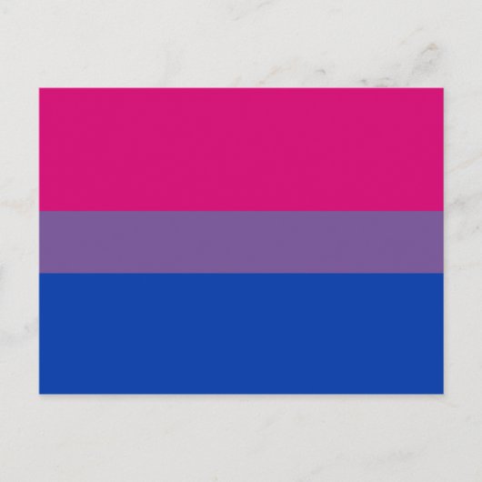 Bisexual Pride Flag Postkarte (Vorderseite)