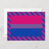 Bisexual Pride Flag Postkarte (Vorne/Hinten)