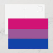 Bisexual Pride Flag Postkarte (Vorne/Hinten)