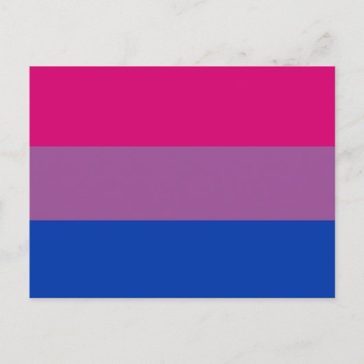 Bisexual Pride Flag Postkarte (Vorderseite)