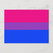 Bisexual Pride Flag Postkarte (Vorderseite)