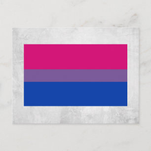 Bisexual Pride Flag Postkarte