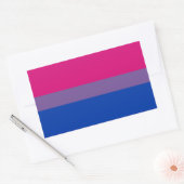 Bisexual Pride Flag Rechteckiger Aufkleber (Umschlag)