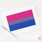 Bisexual Pride Flag Rechteckiger Aufkleber (Umschlag)