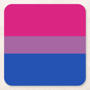 Bisexual Pride Flag Rechteckiger Pappuntersetzer