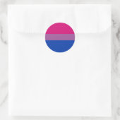 Bisexual Pride Flag Runder Aufkleber (Tasche)