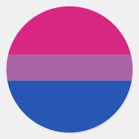 Bisexual Pride Flag Runder Aufkleber (Vorderseite)