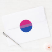 Bisexual Pride Flag Runder Aufkleber (Umschlag)