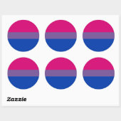 Bisexual Pride Flag Runder Aufkleber (Blatt)