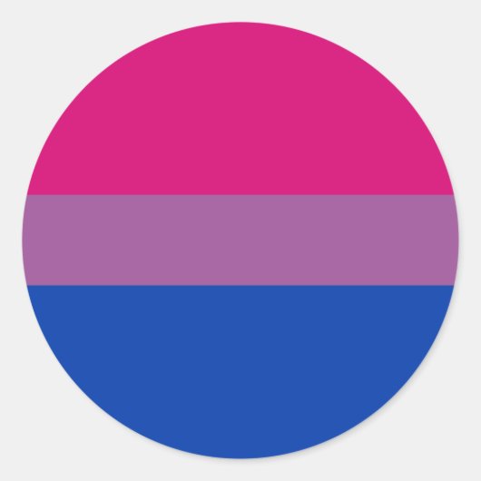 Bisexual Pride Flag Runder Aufkleber (Vorderseite)