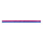 Bisexual Pride Flag Satinband (Vorderseite)