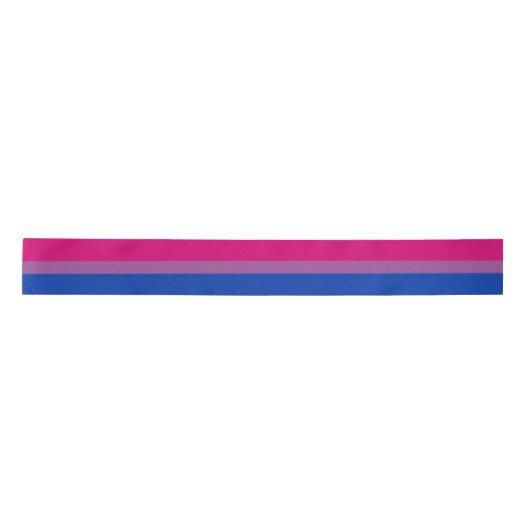 Bisexual Pride Flag Satinband (Vorderseite)