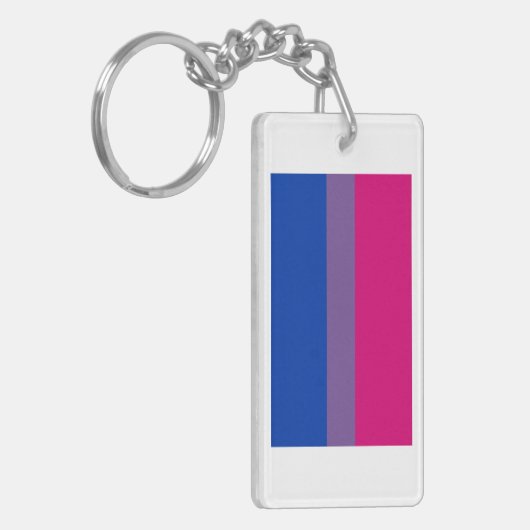 Bisexual Pride Flag Schlüsselanhänger (Vorderseite links)