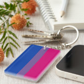 Bisexual Pride Flag Schlüsselanhänger (Vorderseite rechts)