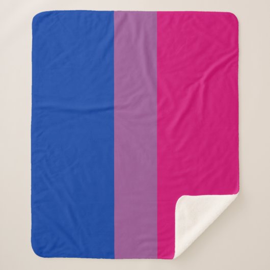 Bisexual Pride Flag Sherpadecke (Vorderseite)