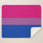 Bisexual Pride Flag Sherpadecke (Vorderseite (Horizontal))