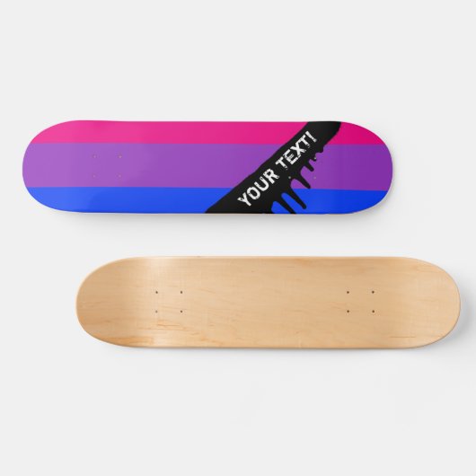 Bisexual Pride Flag Skateboard (Horizontal)