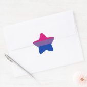 Bisexual Pride Flag Stern-Aufkleber (Umschlag)