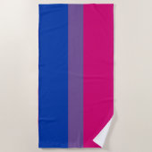 Bisexual Pride Flag Strandtuch (Vorderseite)