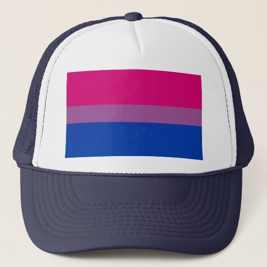 Bisexual Pride Flag Truckerkappe (Vorderseite)