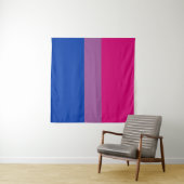 Bisexual Pride Flag Wandteppich (Beispiel (Horizontal))
