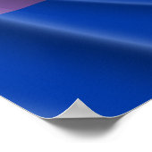 BISEXUAL PRIDE FLAG WAVY DESIGN - 2014 PRIDE.png Poster (Ecke)