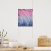 BISEXUAL PRIDE FLAG WAVY DESIGN POSTER (Küche)