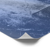 BISEXUAL PRIDE FLAG WAVY DESIGN POSTER (Ecke)