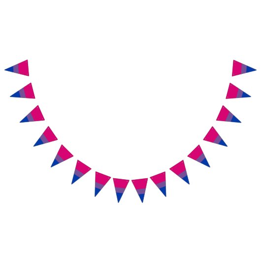 Bisexual Pride Flag Wimpelkette (Alle)