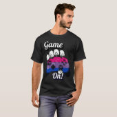 Bisexual Pride Game On Tiger Paw Controller Shirt (Vorne ganz)
