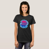 Bisexual Pride Ice Melting Bisexual Flag LGBTQ Bis T-Shirt (Vorne ganz)