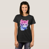 Bisexual Pride Kitty T-Shirt (Vorne ganz)