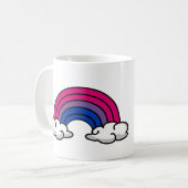 Bisexual Pride Rainbow Kaffeetasse (Vorderseite Links)