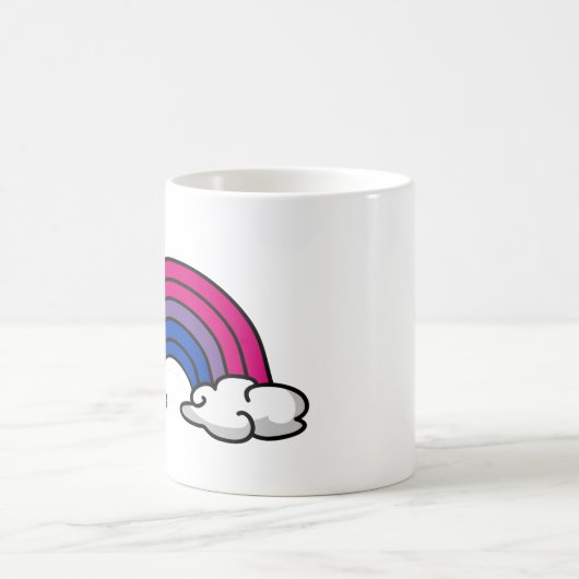 Bisexual Pride Rainbow Kaffeetasse (Mittel)