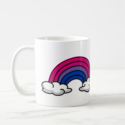 Bisexual Pride Rainbow Kaffeetasse (Links)